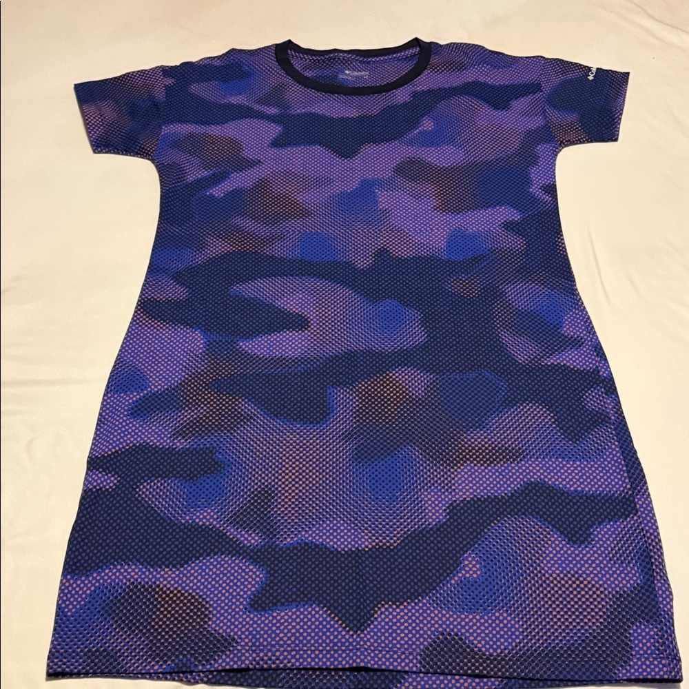 Columbia Blue and Orange Patterned Dress New Never Worn